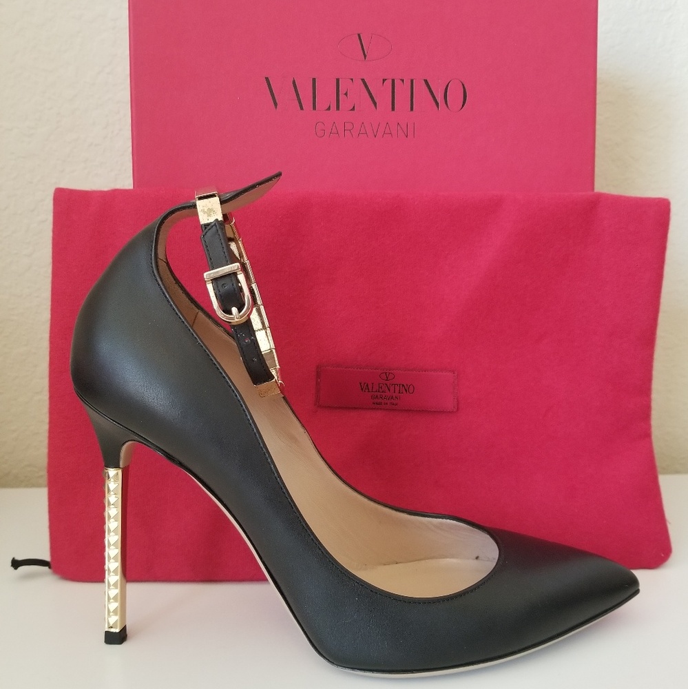 Valentino rockstud heel with ankle strap